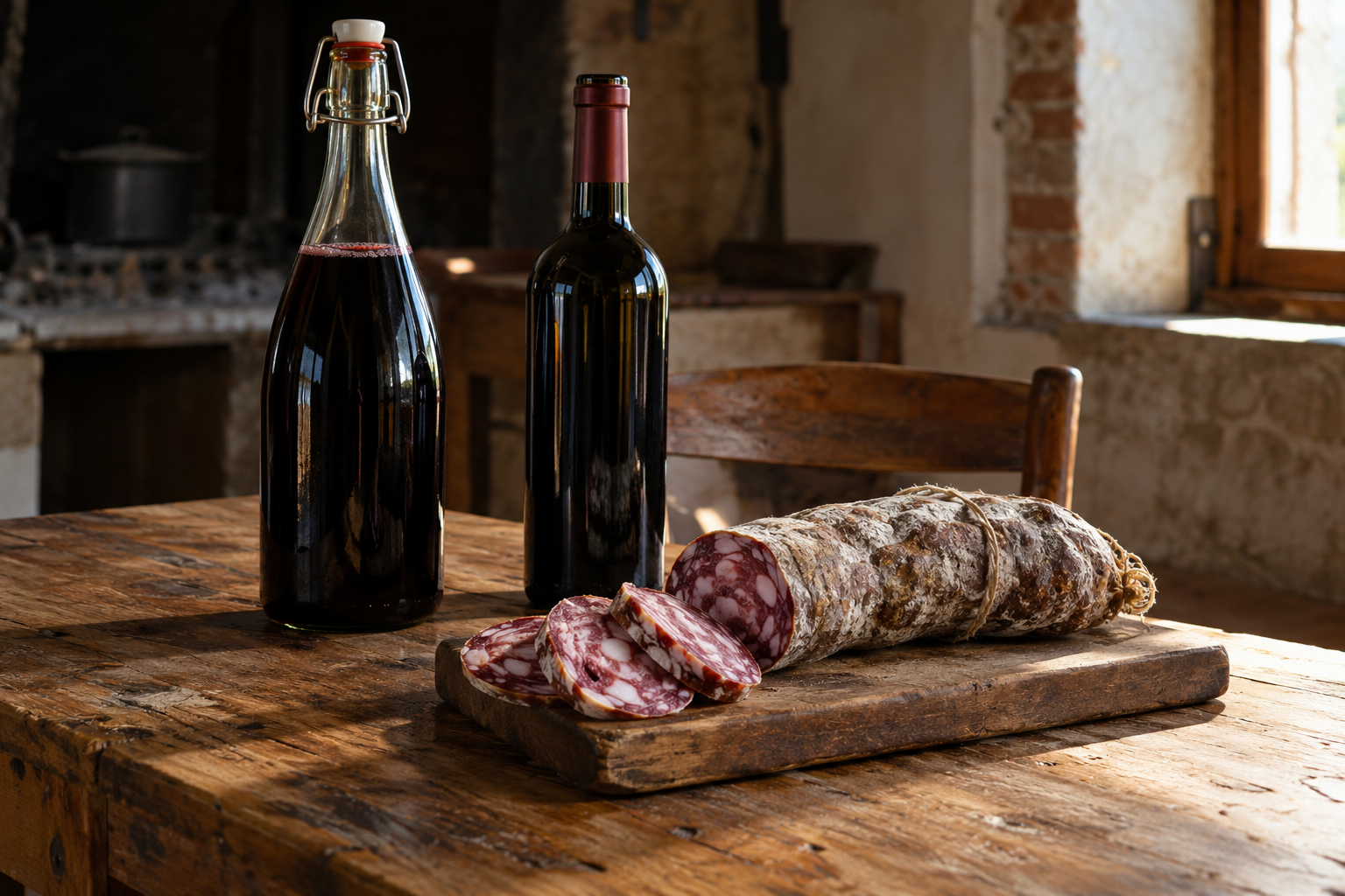Lambrusco e salame di Fausto